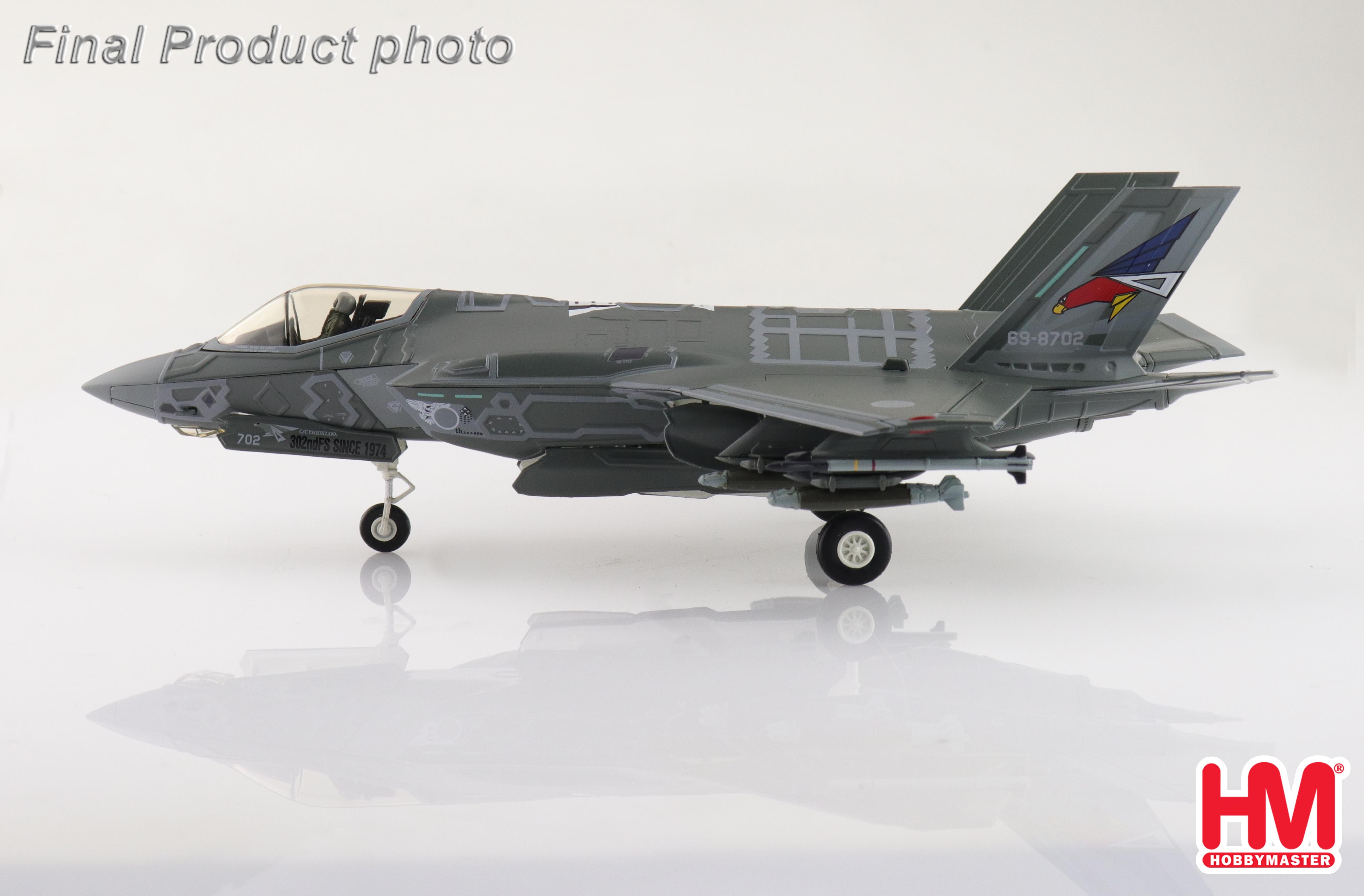 【気質アップ】 F-35A RAM (w/painted JASDF FS, 302nd 69-8702, II Lightning 航空機・ヘリコプター